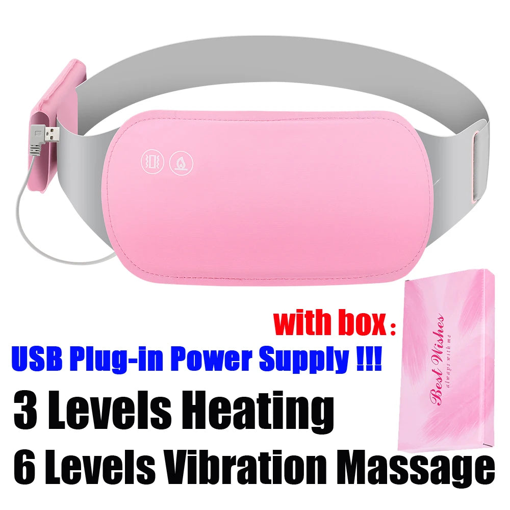 Electric Period Cramp Massager Vibrating Heating