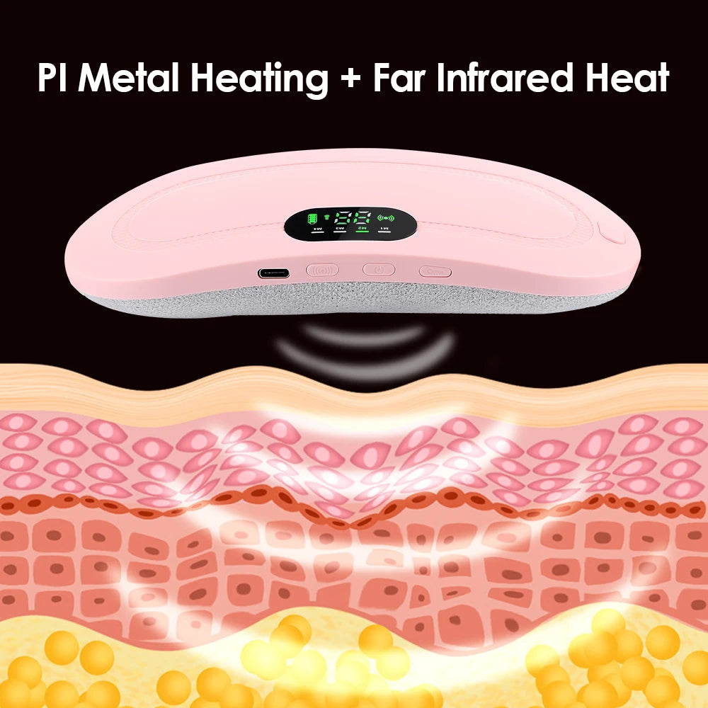 Electric Period Cramp Massager Vibrating Heating