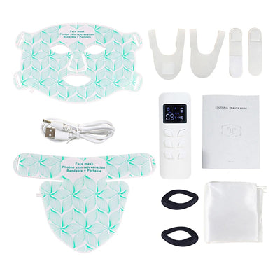Facial LED Mask with Red Light Near Infrared Therapy Beauty Mask