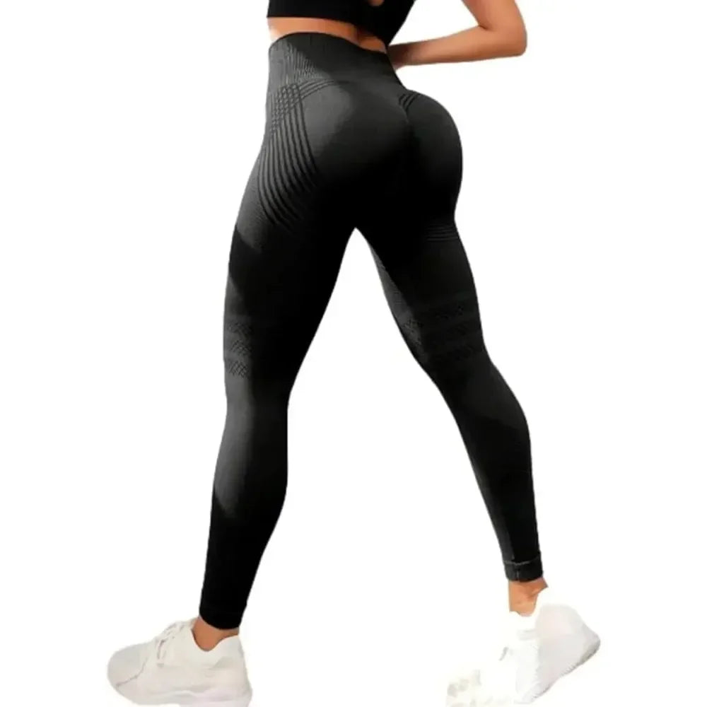 High Waisted And Hip Lifting Yoga Elastic Quick Drying Tight Pants ⭐