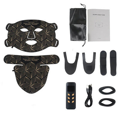 Facial LED Mask with Red Light Near Infrared Therapy Beauty Mask