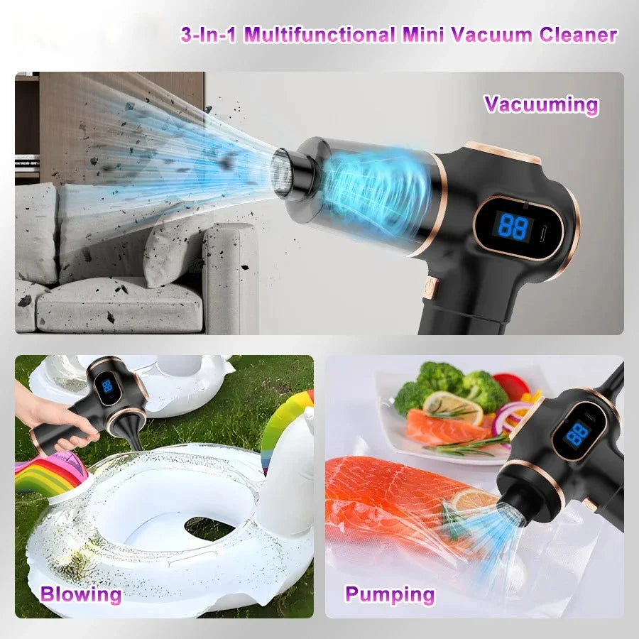 Wireless Vacuum Cleaner Dual Use for Home and Car