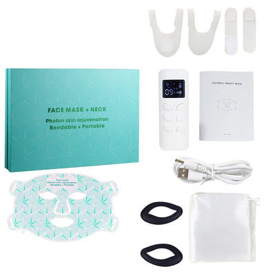 Facial LED Mask with Red Light Near Infrared Therapy Beauty Mask