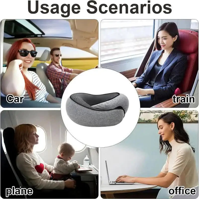 U-shaped Snail Style Travel Pillow