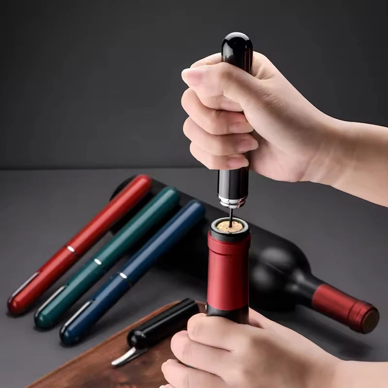 Portable Handheld 2-in-1 Air Pressure Wine Opener