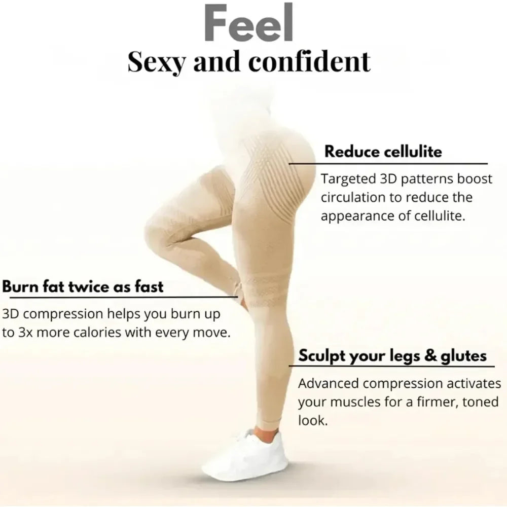 High Waisted And Hip Lifting Yoga Elastic Quick Drying Tight Pants ⭐