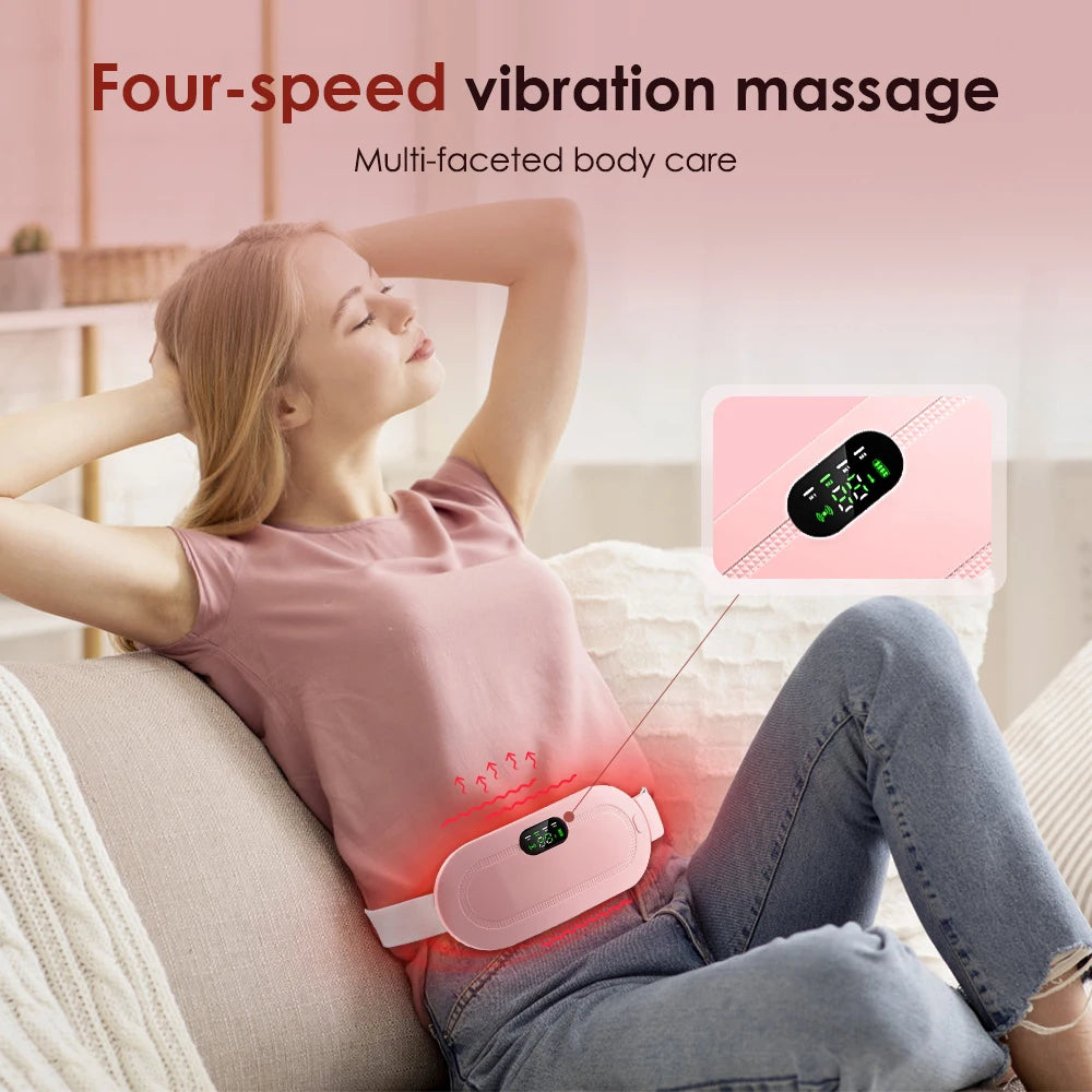 Electric Period Cramp Massager Vibrating Heating